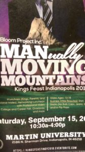Poster for Kings Feast Indianapolis 2019 by Bloom Project Inc.