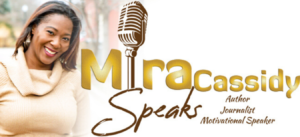 Logo with a vintage microphone and the text 'Miracle Speaks'.